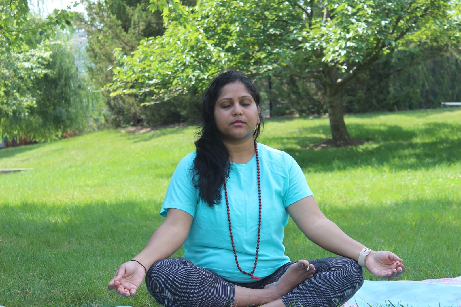Devi Doing Yoga
